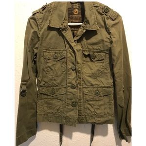 Lucky Brand olive green cargo jacket